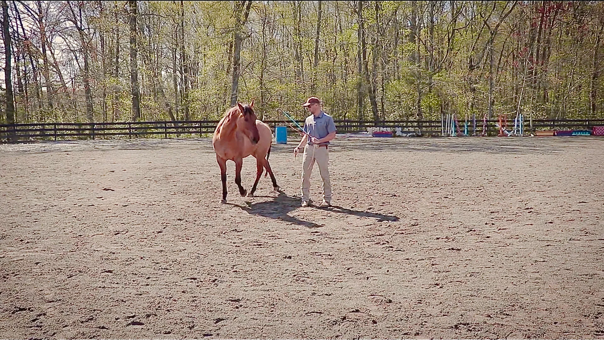 Scott Purdum doing liberty groundwork in the arena